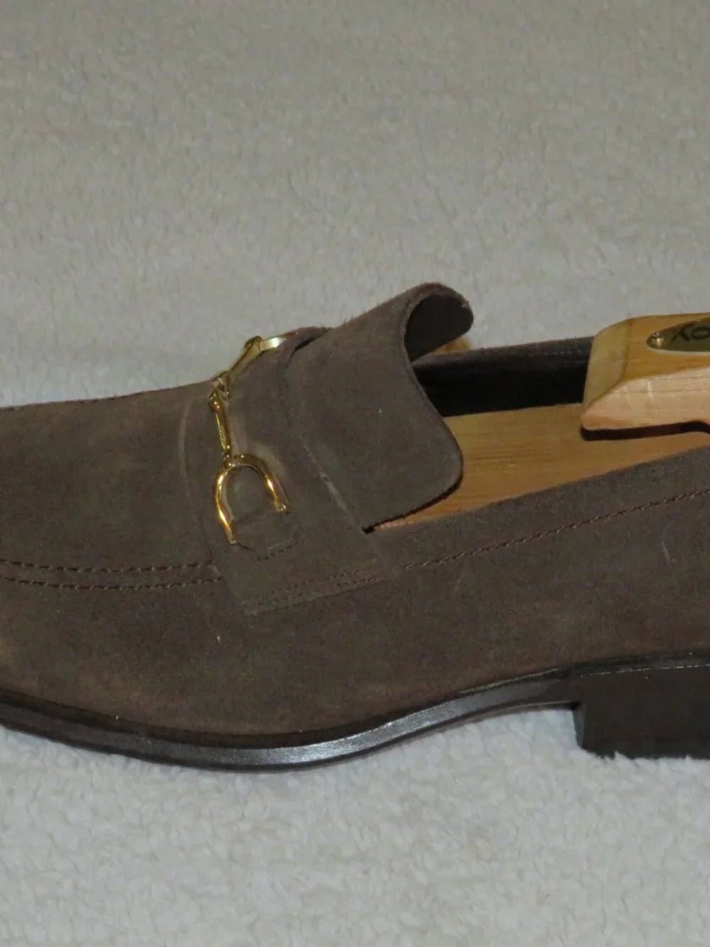 Gucci Tom Ford Era Brown Suede Leather Bit Loafers 40 E US 7
